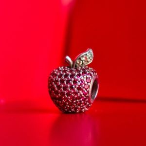 Pandora Red Apple Pave Charm